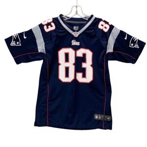 Nike New England Patriots Wes Welker Jersey Youth Navy On Field Size L
